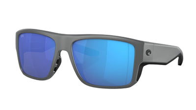 Costa Taxman-Sunglasses-Matte Gray-Blue Mirror Polarized-Glass