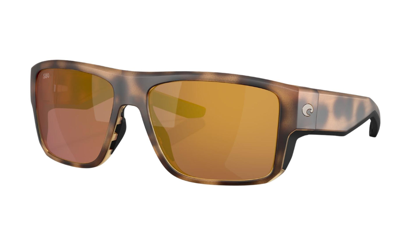 Costa Taxman-Sunglasses-Matte Tortoise-Gold Mirror Polarized-Glass