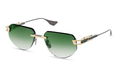 DITA GRAND-IMPERYN-Sunglasses-White Gold - Antique Silver-Dark Green Gradient-