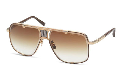 DITA MACH-FIVE-Sunglasses-Brushed White Gold-Brown Gradient-