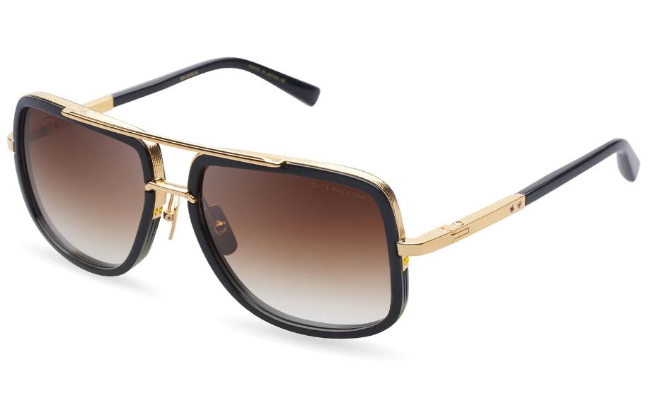 DITA MACH-ONE-Sunglasses-Shiny 18K Gold Black-Brown to Clear Gradient-