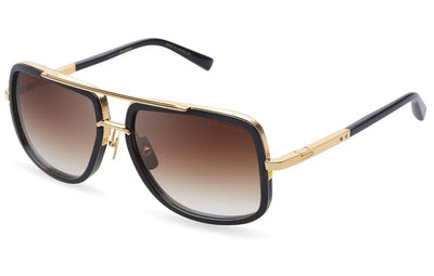 DITA MACH-ONE-Sunglasses-Shiny 18K Gold Black-Brown to Clear Gradient-