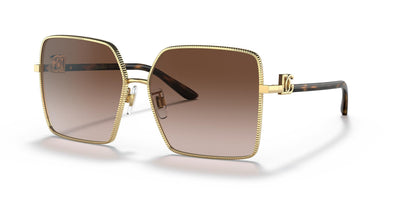 Dolce & Gabbana DG2279-Sunglasses-Gold-Brown Gradient-