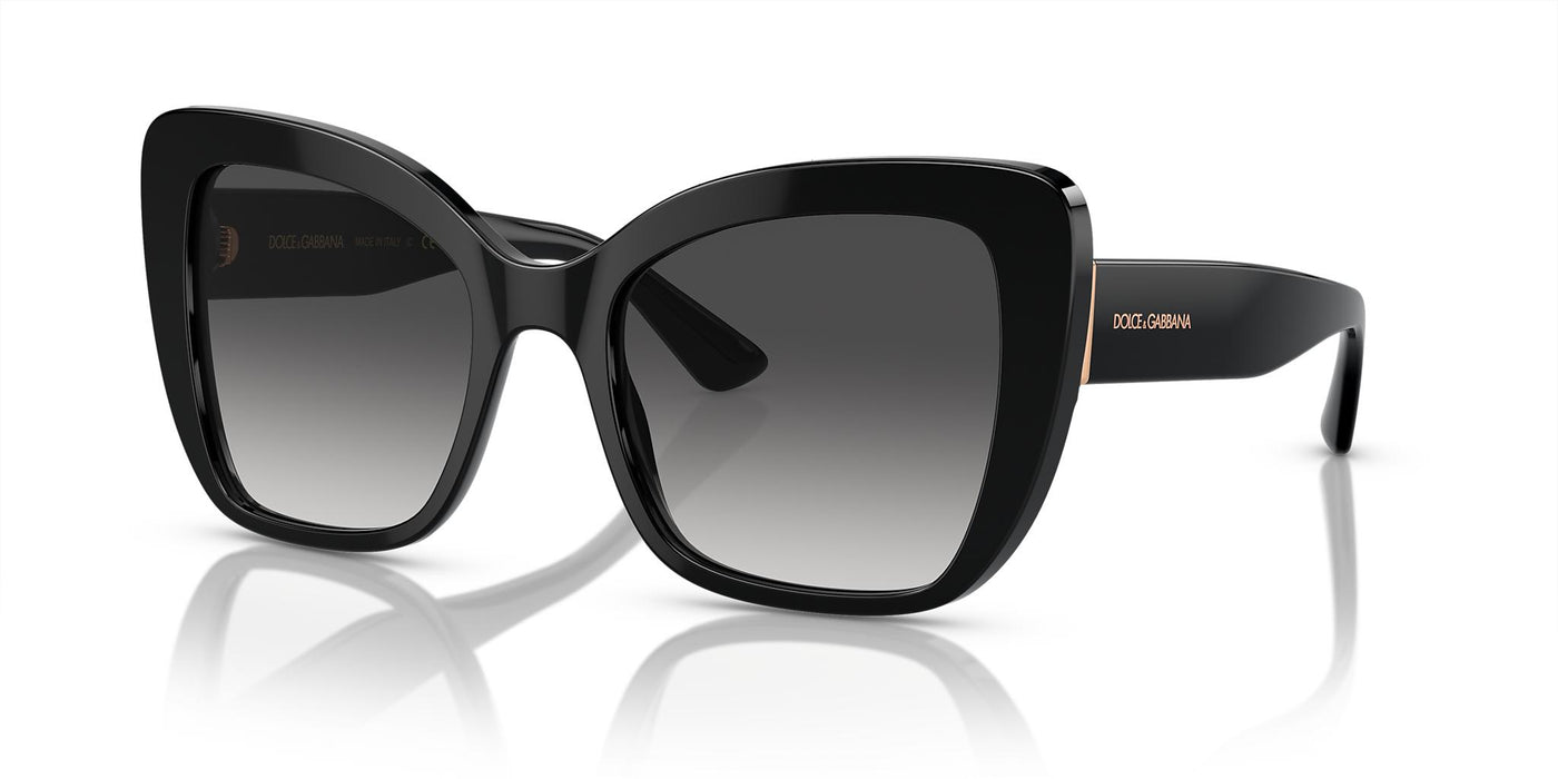 Dolce & Gabbana DG4348-Sunglasses-Black-Light Grey Gradient-