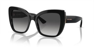 Dolce & Gabbana DG4348-Sunglasses-Black-Light Grey Gradient-