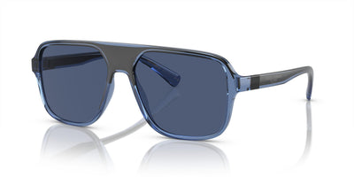 Dolce & Gabbana DG6134-Sunglasses-Black-Clear Blue Gradient-