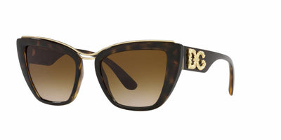 Dolce & Gabbana DG6144-Sunglasses-Havana-Brown Gradient-