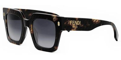Fendi FE40101I-Sunglasses-Colored Havana-Gradient Smoke-