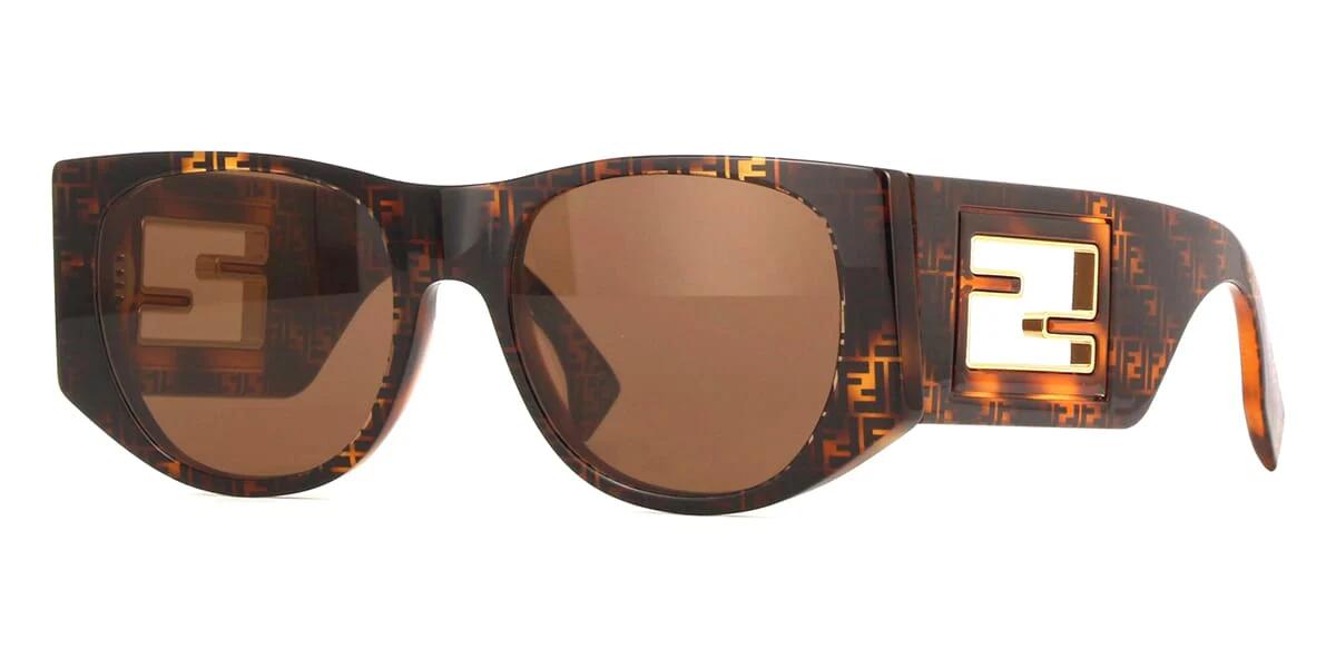 Fendi FE40109I-Sunglasses-Colored Havana-Brown-