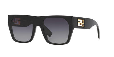 Fendi FE40124I-Sunglasses-Shiny Black-Gradient Smoke-