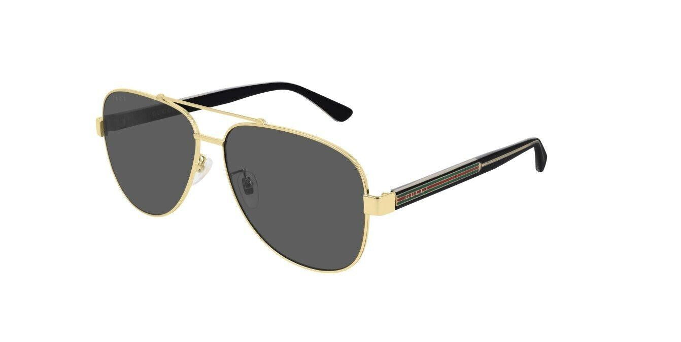 Gucci GG0528S-Sunglasses-Gold-Grey-