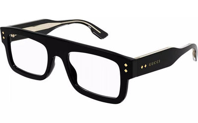 Gucci GG1085O-Eyeglasses-Black-Demo Lenses-