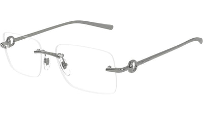 Gucci GG1703O-Eyeglasses-Ruthenium-Demo Lenses-