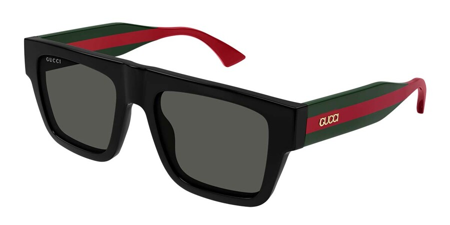 Gucci GG1868S-Sunglasses-Black / Green-Grey-