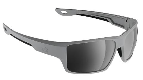 H2Optix Ashore-Sunglasses-Matte Grey-Grey Silver Flash Polarized-