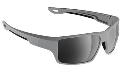 H2Optix Ashore-Sunglasses-Matte Grey-Grey Silver Flash Polarized-