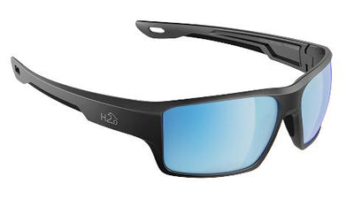 H2Optix Ashore-Sunglasses-Matte Gunmetal-Grey Blue Flash Mirror Polarized-