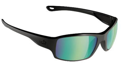 H2Optix Beachwalker-Sunglasses-Matte Black-Brown Green Flash Mirror Polarized-