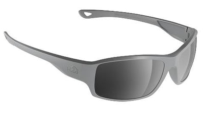 H2Optix Beachwalker-Sunglasses-Matte Grey-Grey Silver Flash Mirror Polarized-