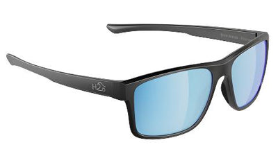 H2Optix Coronado-Sunglasses-Matte Gunmetal-Grey Blue Flash Mirror Polarized-