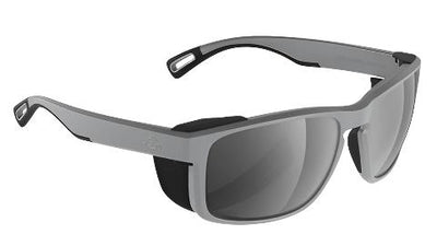 H2Optix Reef-Sunglasses-Matte Grey-Grey Silver Flash Mirror Polarized-