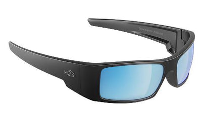 H2Optix Waders-Sunglasses-Matte Gunmetal-Grey Blue Flash Mirror Polarized-