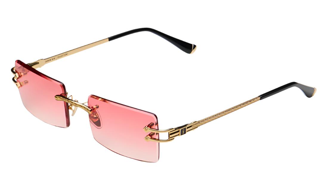 James Oro Authentic II-Sunglasses-Gold-Red Gradient-