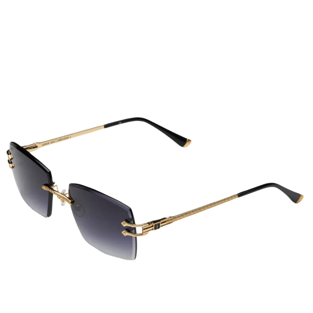 James Oro Grail-Sunglasses-Gold-Black Gradient-