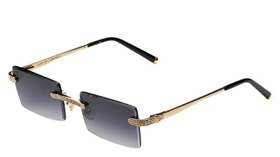 James Oro Iced Authentic-Sunglasses-Gold-Black-