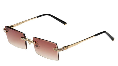 James Oro Iced Authentic-Sunglasses-Gold-Brown Gradient-