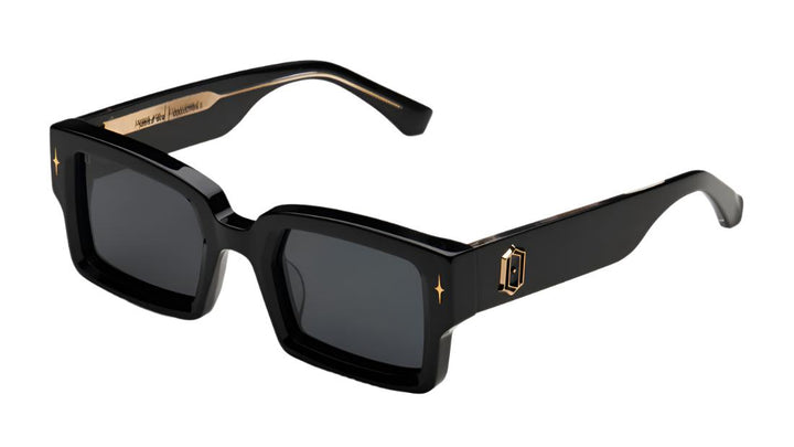 Space Robot Rave Costume Sunglasses - Futuristic Shield Sun Glasses With Gold Mirrored Lenses