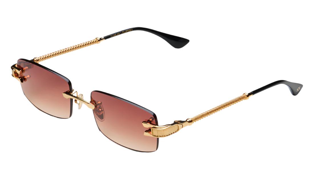 James Oro Magnus-Sunglasses-Gold-Brown Gradient-