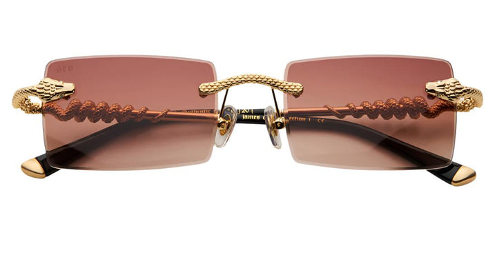 akira James Oro サングラス ゴールド スネークデザイン James Oro Serpent Authentic – Topline Eyewear