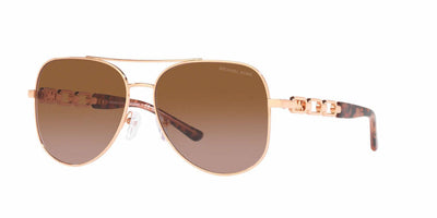 Michael Kors MK1121-Sunglasses-Rose Gold-Brown Pink Gradient-