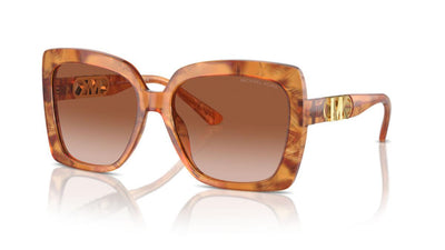 Michael Kors MK2213-Sunglasses-Amber Graphic Tortoise-Light Brown Gradient-