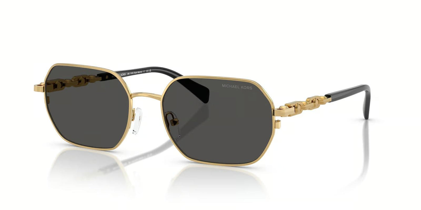 Michael Kors Saint Martin MK1165-Sunglasses-Yellow Gold-Dark Grey-