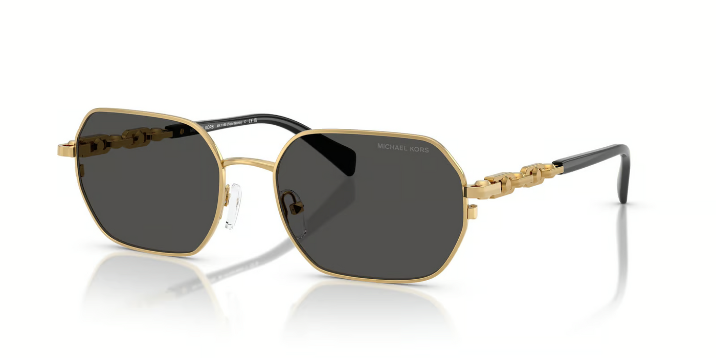 Michael Kors Saint Martin MK1165-Sunglasses-Yellow Gold-Dark Grey-