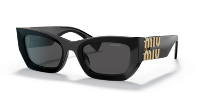 Miu Miu MU09WS-Sunglasses-Black-Dark Grey-