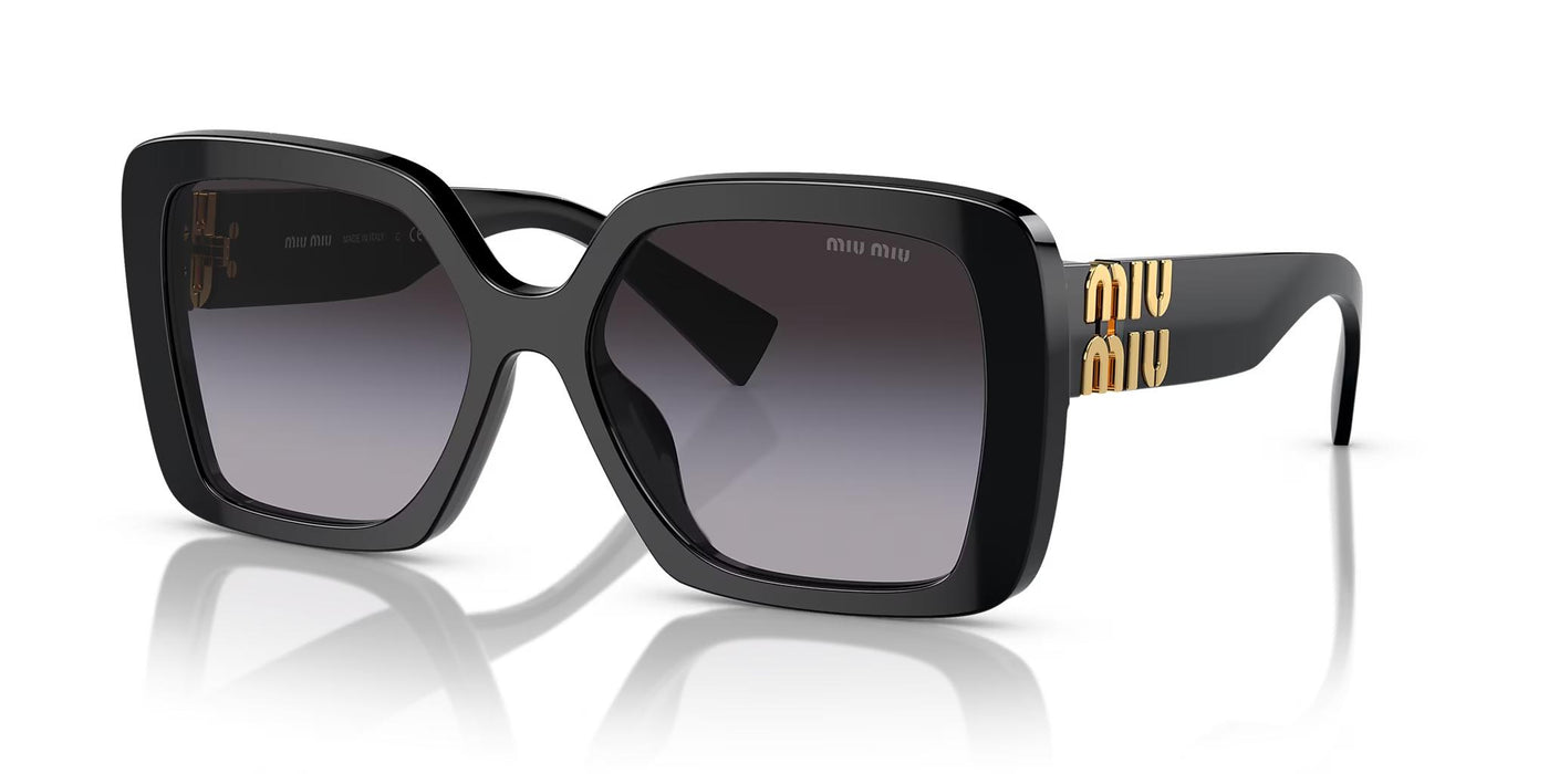 Miu Miu MU10YS-Sunglasses-Black-Grey Gradient-