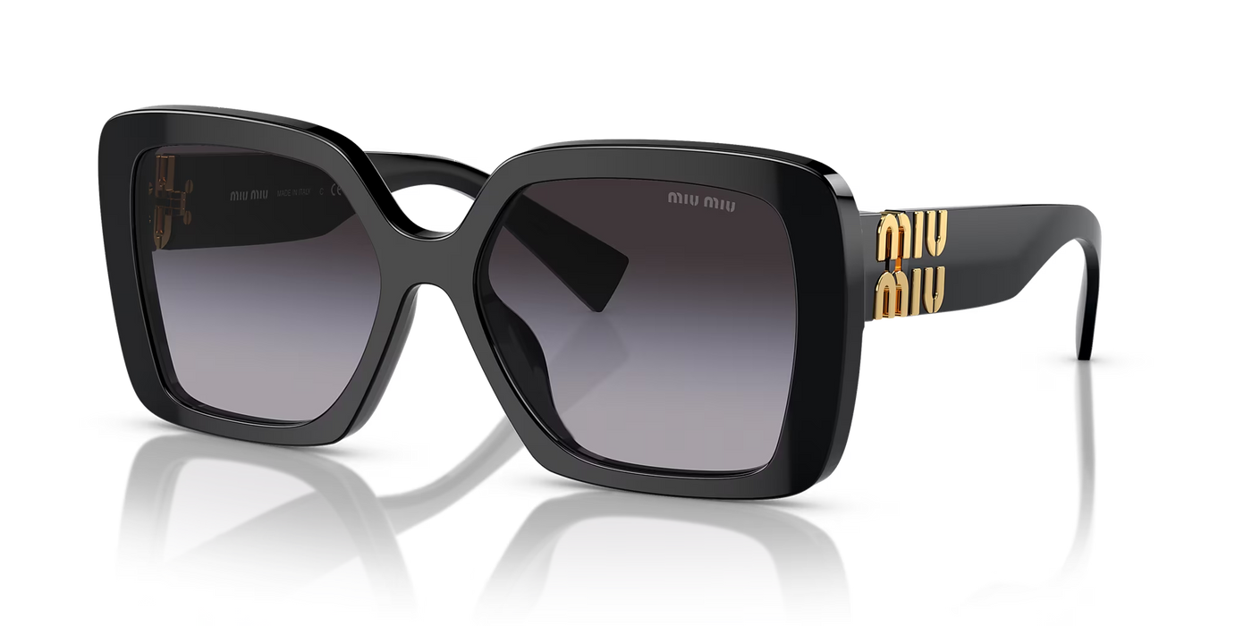 Miu Miu MU10YS-Sunglasses-Black-Grey Gradient-