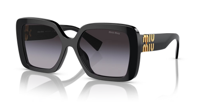 Miu Miu MU10YS-Sunglasses-Black-Grey Gradient-