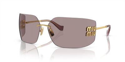 Miu Miu MU54YS-Sunglasses-Pale Gold-Pink Mirror-