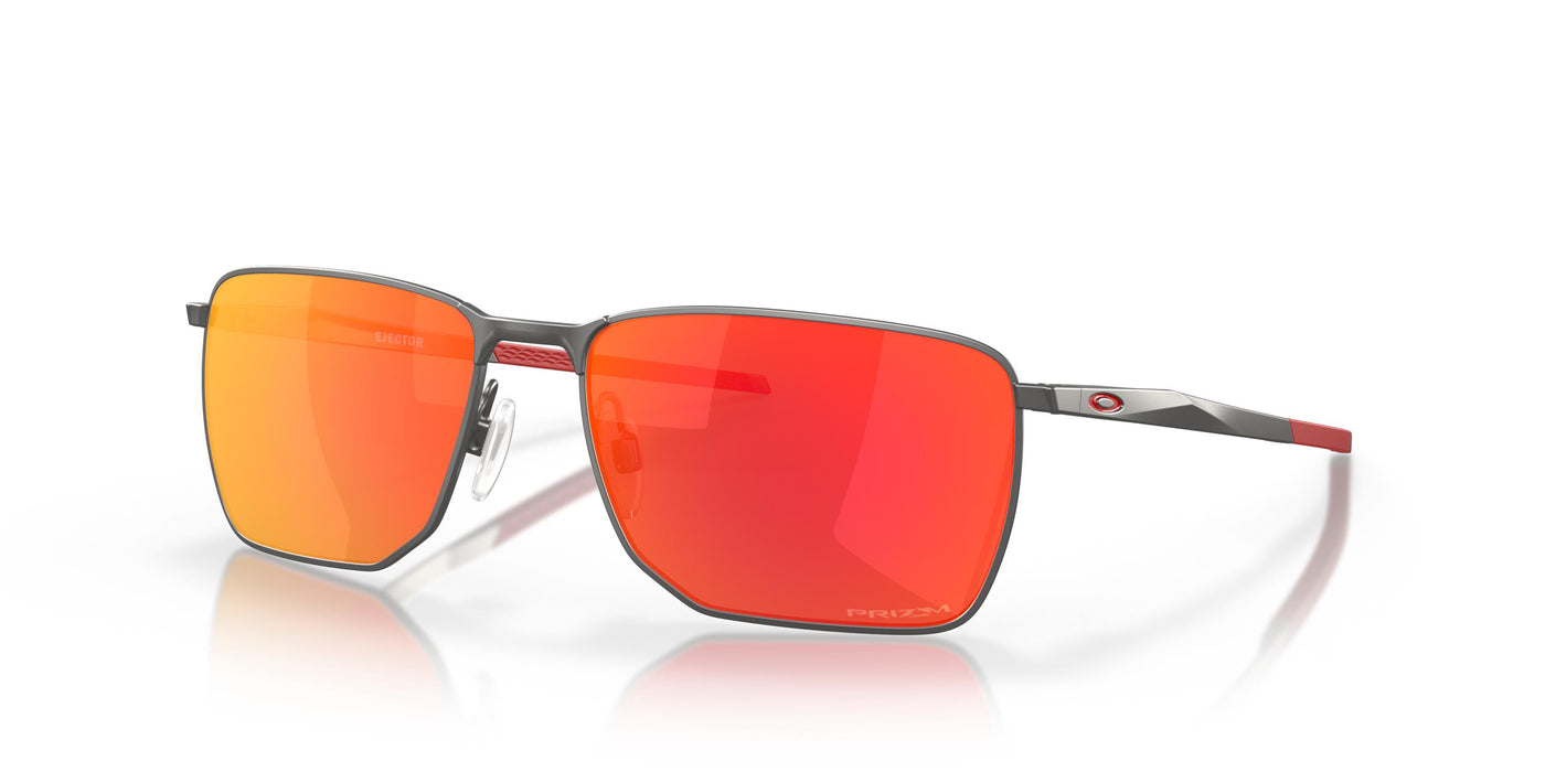 Oakley Ejector OO4142-Sunglasses-Matte Gunmetal-Prizm Ruby-