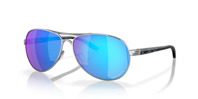Oakley Feedback OO4079-Sunglasses-Chrome-Prizm Sapphire Polarized-