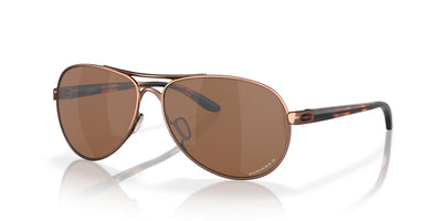 Oakley Feedback OO4079-Sunglasses-Rose Gold-Brown Gradient Polarized-