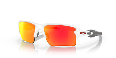 Oakley Flak 2.0 XL OO9188-Sunglasses-Polished White-Prizm Ruby-