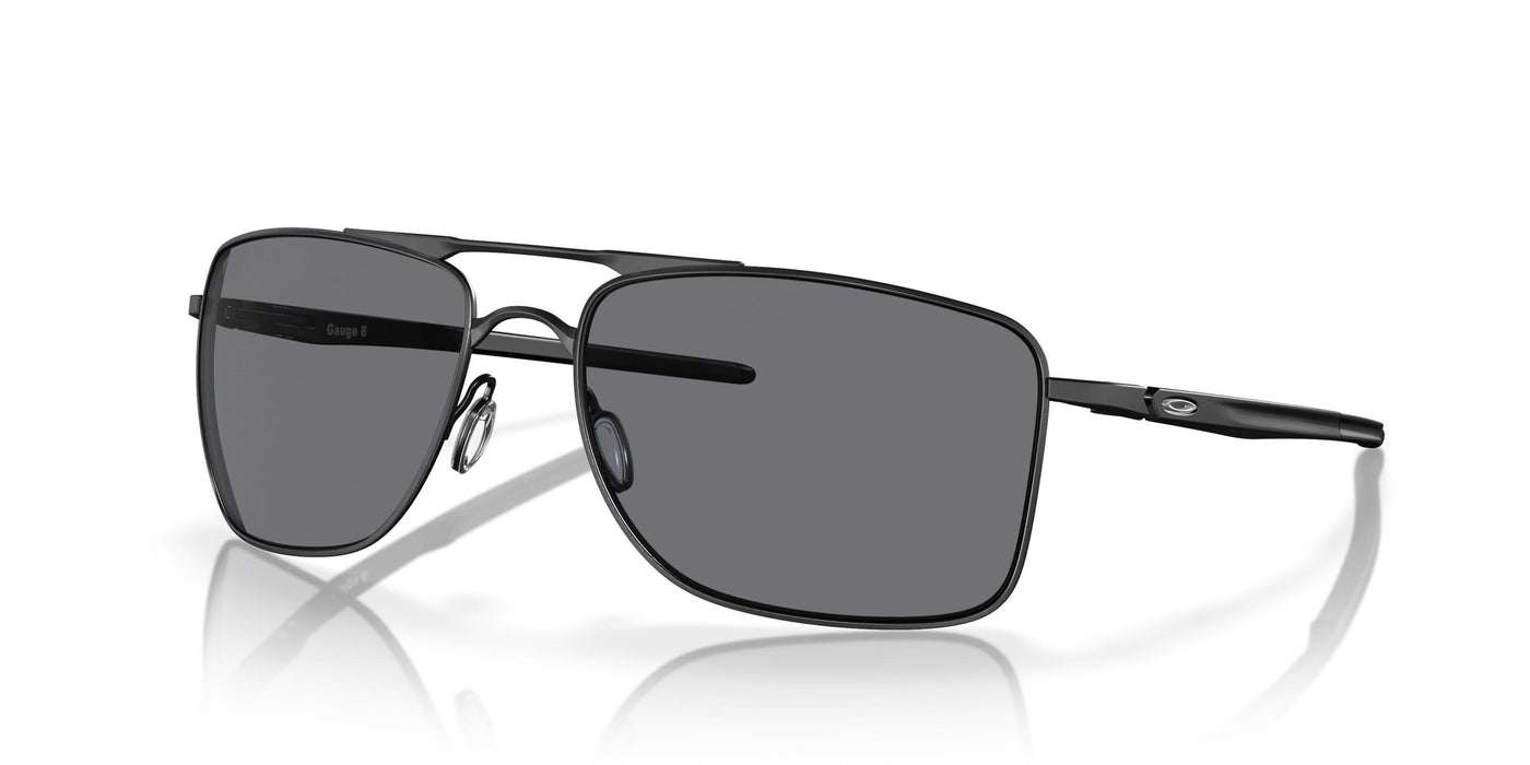 Oakley Gauge 8 OO4124-Sunglasses-Matte Black-Grey-