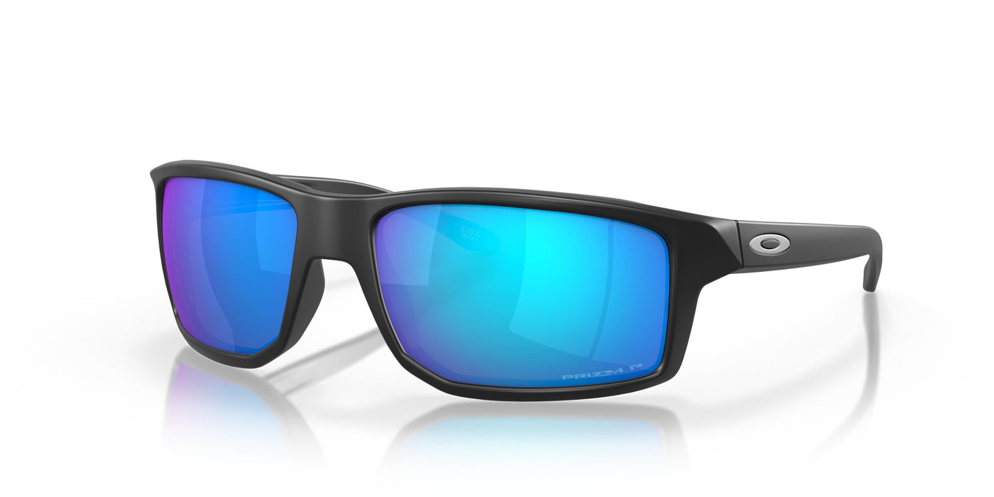 Oakley Gibston OO9449-Sunglasses-Matte Black-Prizm Sapphire Polarized-