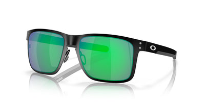 Oakley Holbrook Metal OO4123-Sunglasses-Matte Black-Jade Iridium-