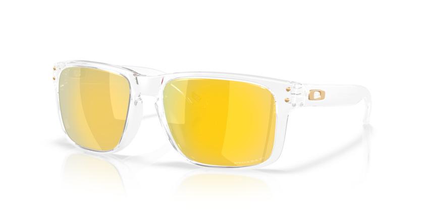 Oakley Holbrook OO9102-Sunglasses-Clear-Prizm 24K Polarized-